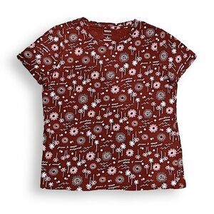 Sonoma Brown Embroidered Sunshine State of Mind Shirt Size Small